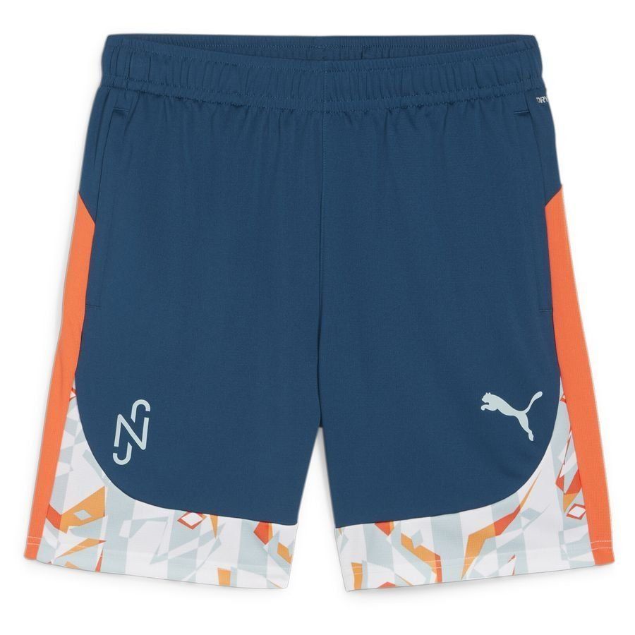 PUMA Short d'Entraînement NJR Creativity - Ocean Tropic/Hot Heat