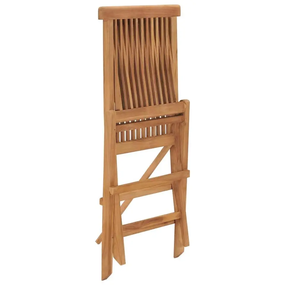 vidaXL - Tuinstoelen - Bruin - Hout - 2 stuks - Inklapbaar