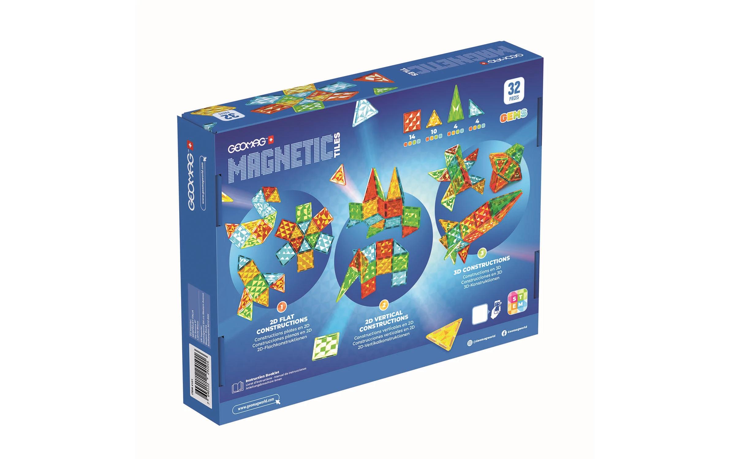 Magnetic Tiles Gems 32 TeileBaukaste
