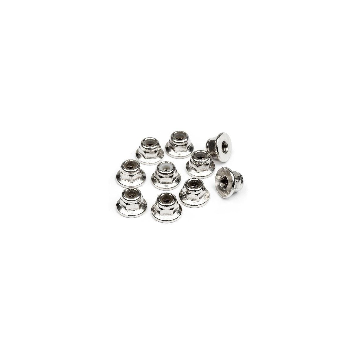 Flanged Lock Nut M3 (10Pcs)