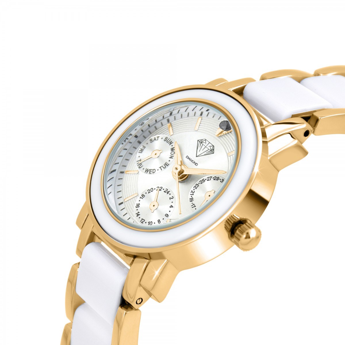 Montre Lila SC Crystal ornée d'un véritable diamant noir