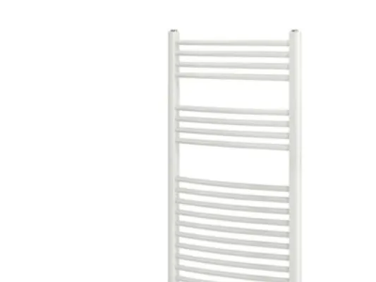 Curve H.K.rad 1150x600 - HVID - Håndklæderadiator Buet model