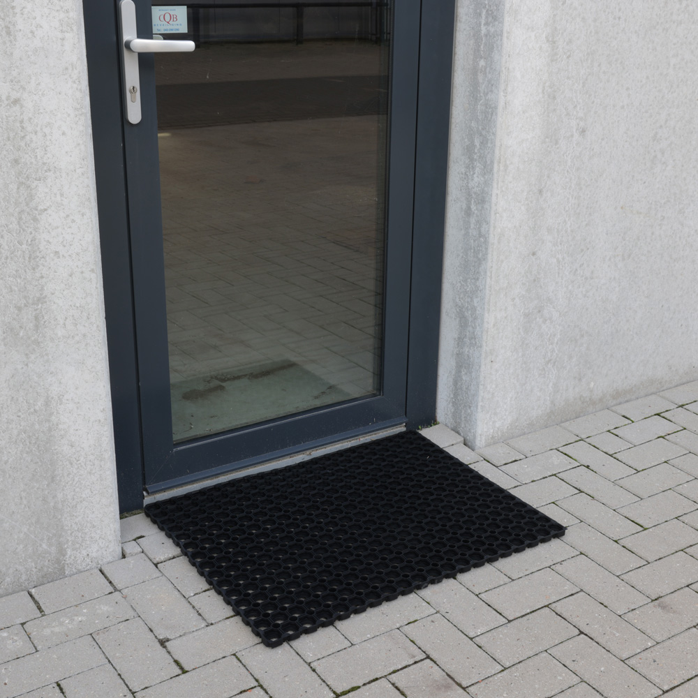 Tapis à anneaux en caoutchouc 80 x 120 cm