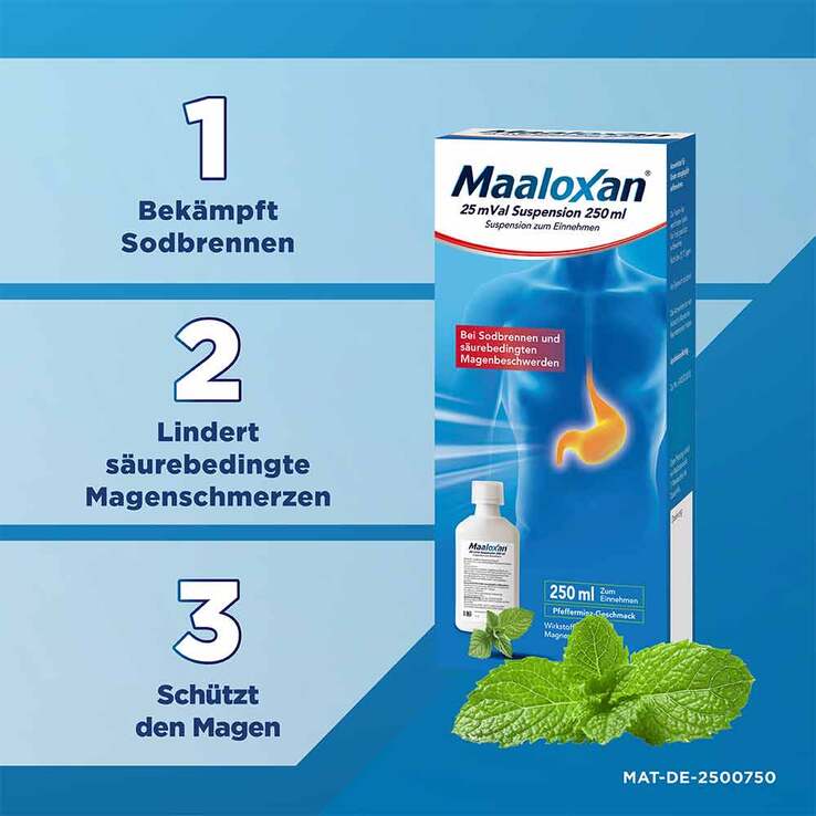 Maaloxan 25 mVal Suspension, 250 ml