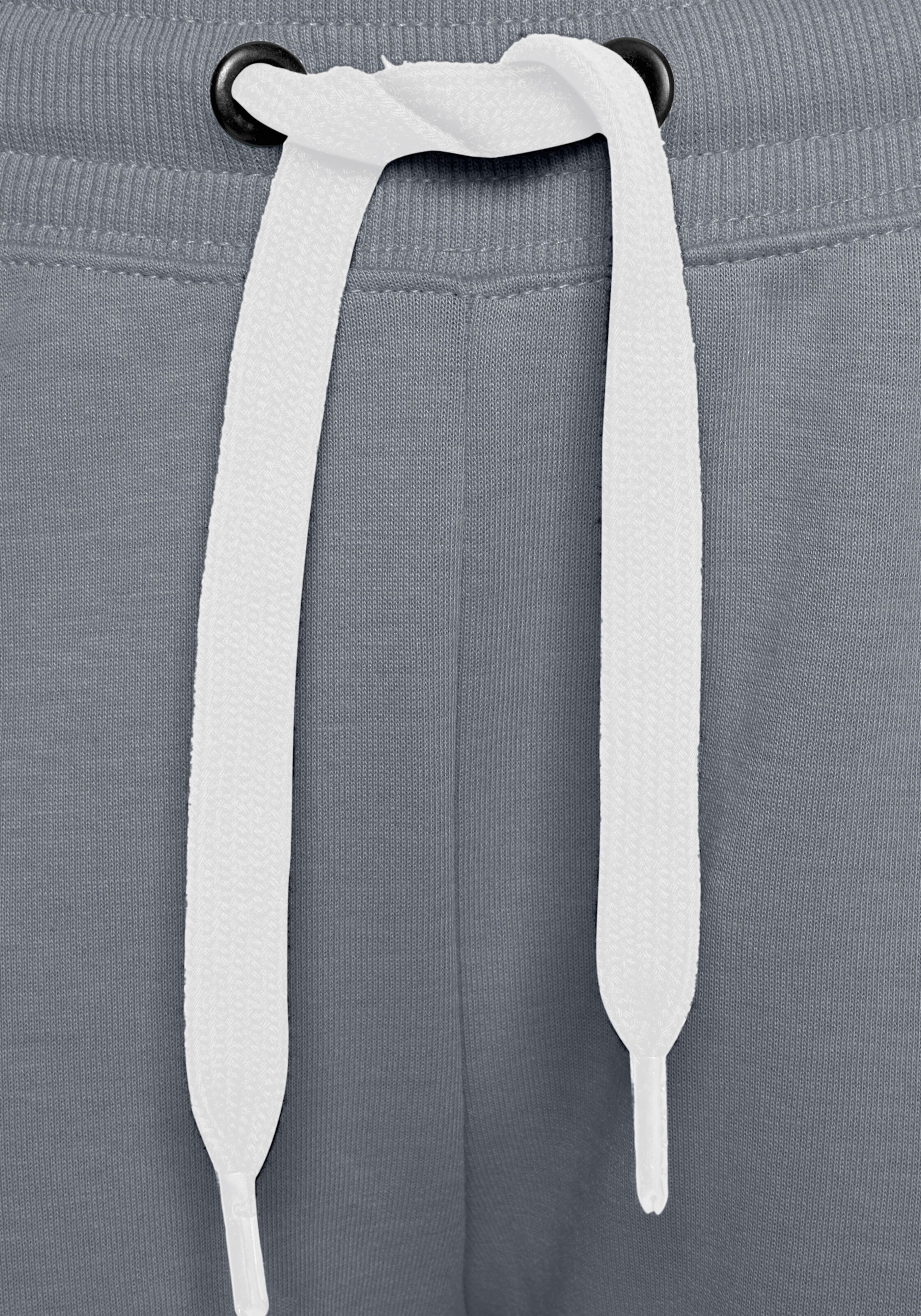 Loungehose in stone-weiß