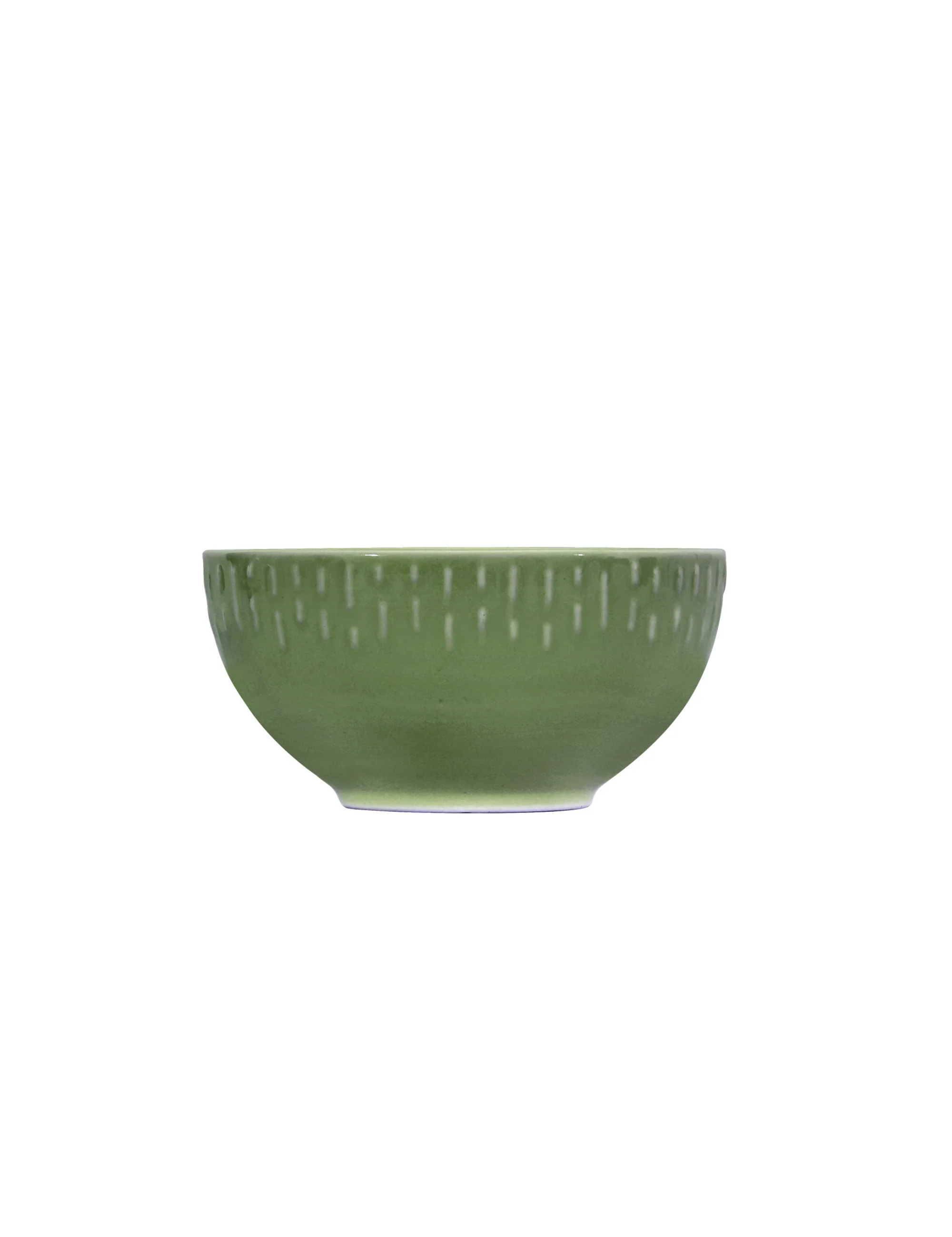 Aida  Confetti Olive skål m/relief - Ø14 cm.