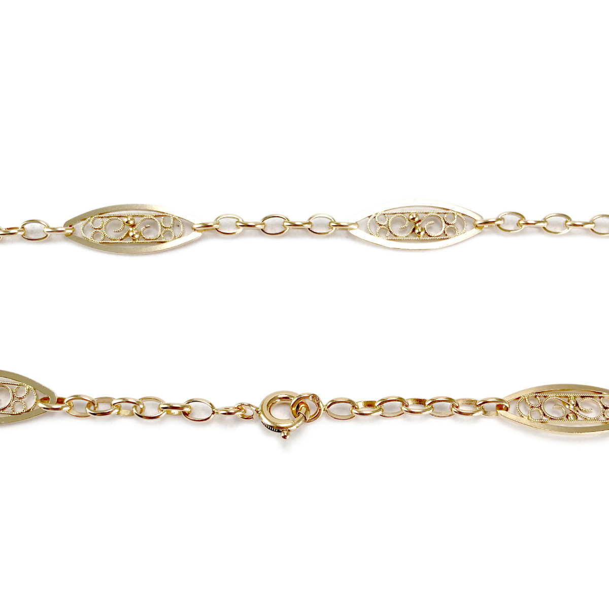 Collier d'occasion or 750 jaune 61 cm