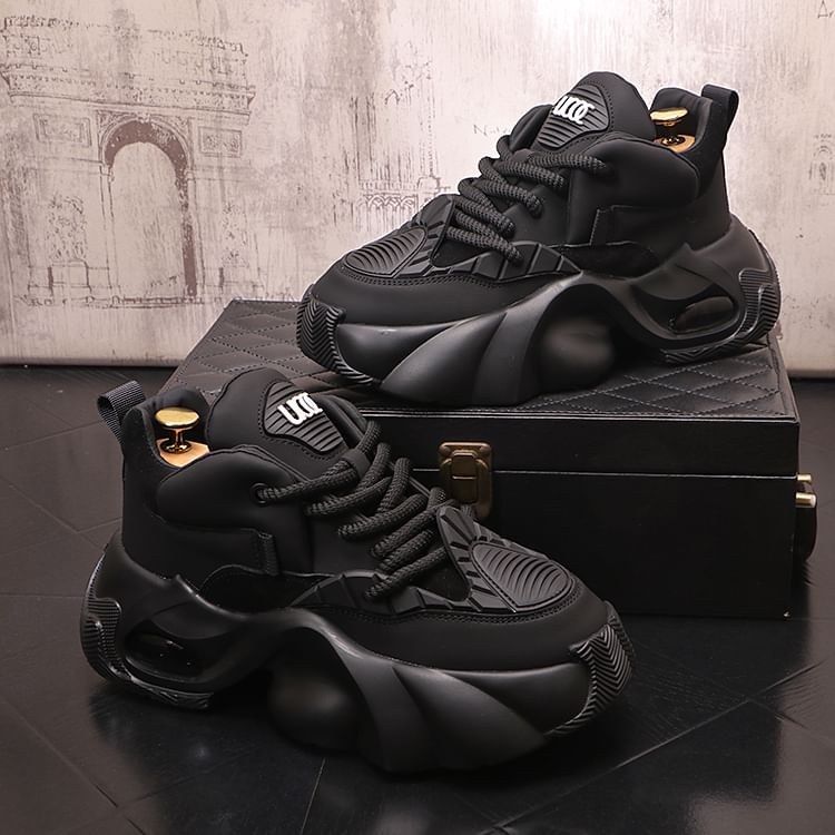 Mr Ozera - Platformsneakers met letters