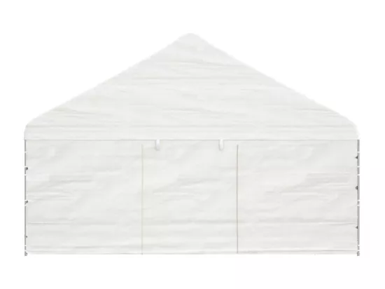 Belvédère avec toit blanc 5,88x2,23x3,75 m polyéthylène