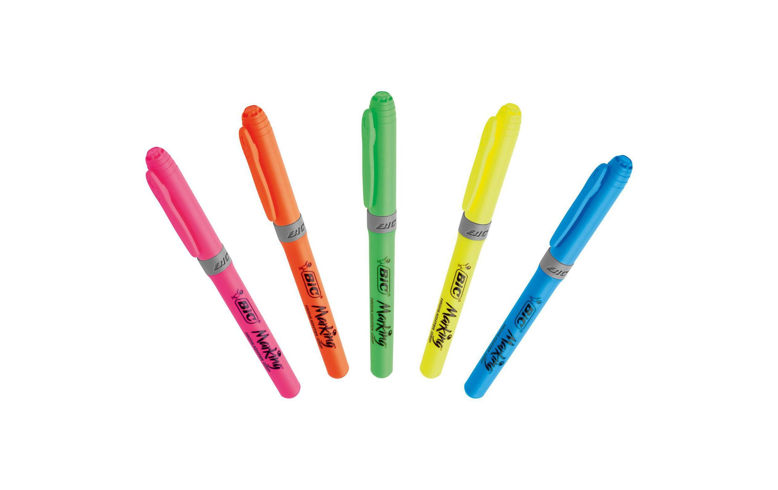 Textmarker Highlighter Grip 5 StückLeuchtstift-Set