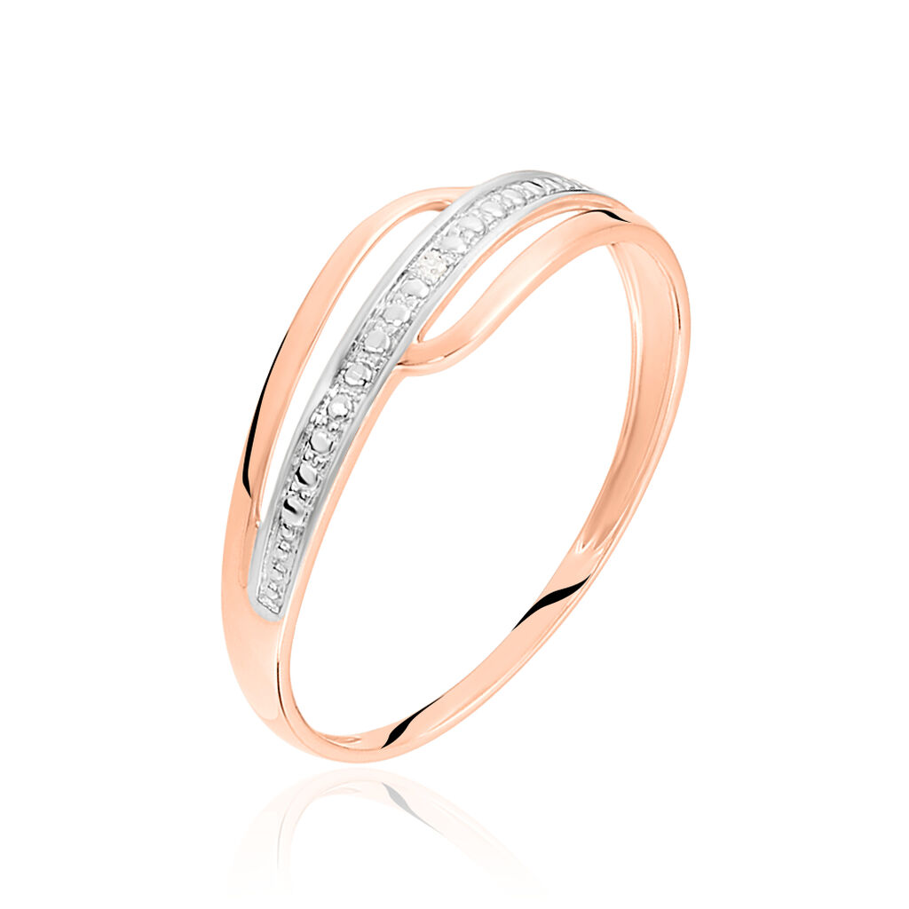 Bague Solena Or Rose Diamant