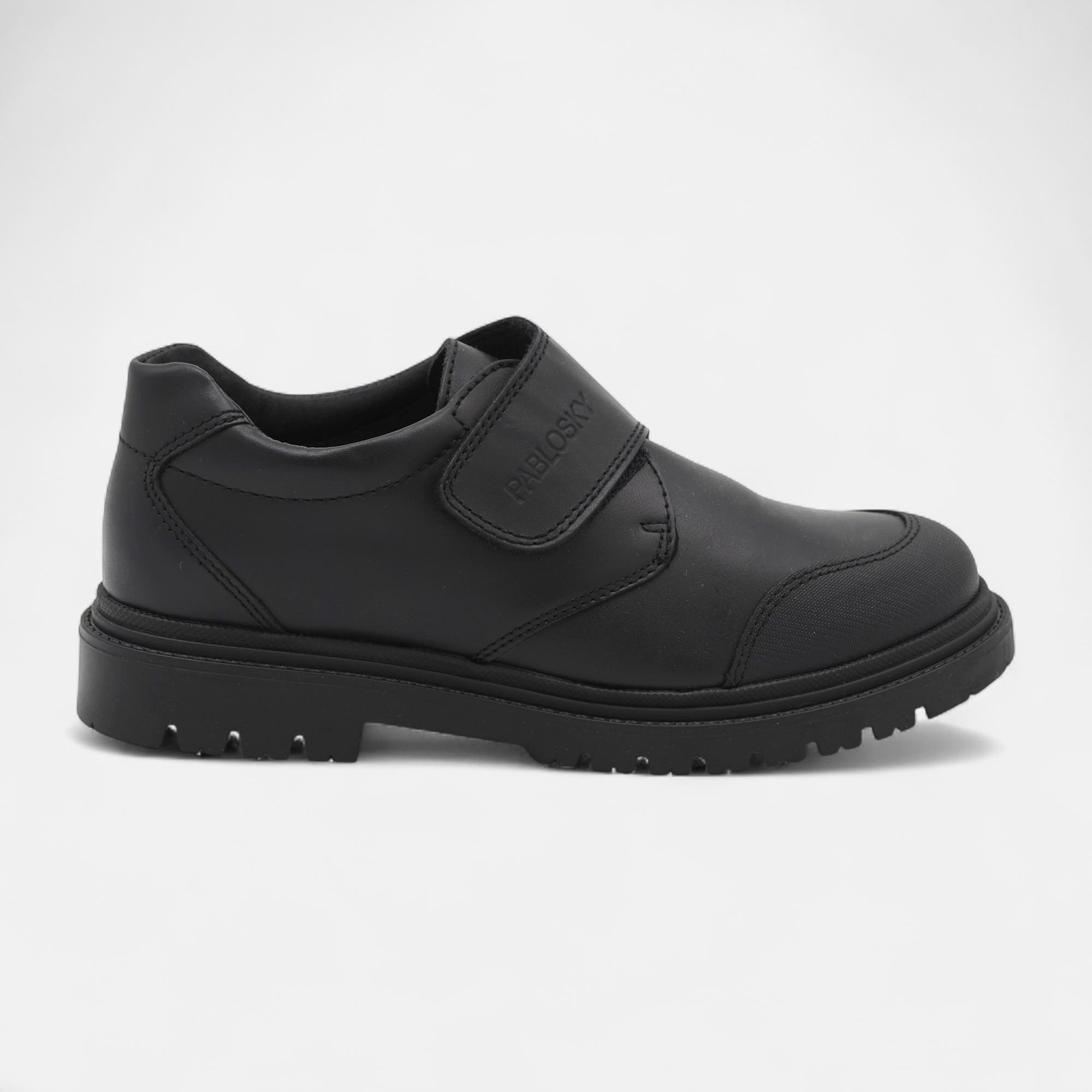 Derbies Garçon en cuir noir