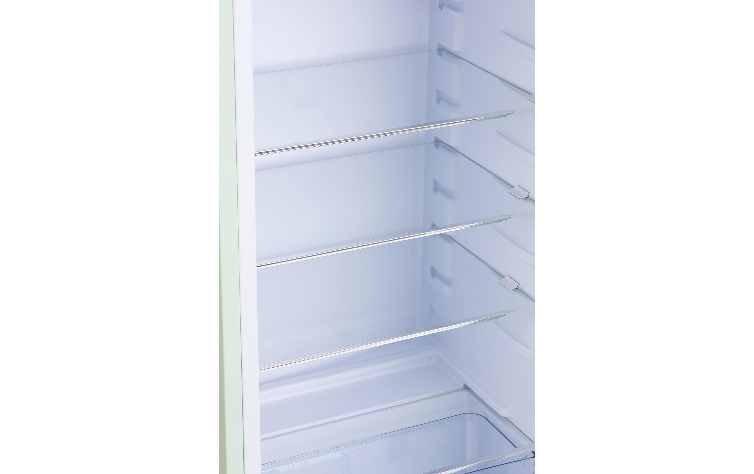 Kühlschrank DO91701R Hellgrün, Rechts<br>Freistehender Kühlschrank im Retro-Design