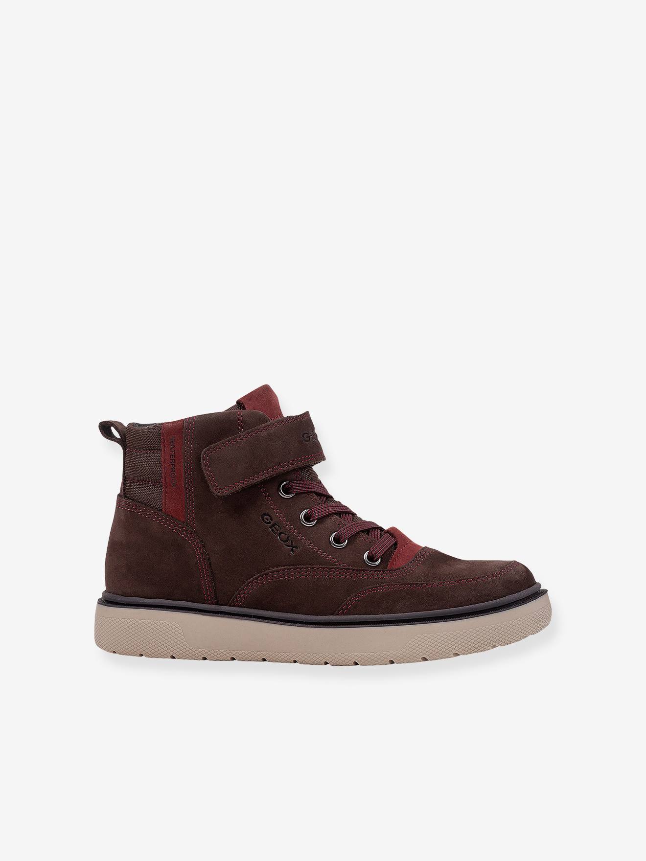 Tênis J Riddock Boy WPF GEOX®, marrom médio, liso com estampas