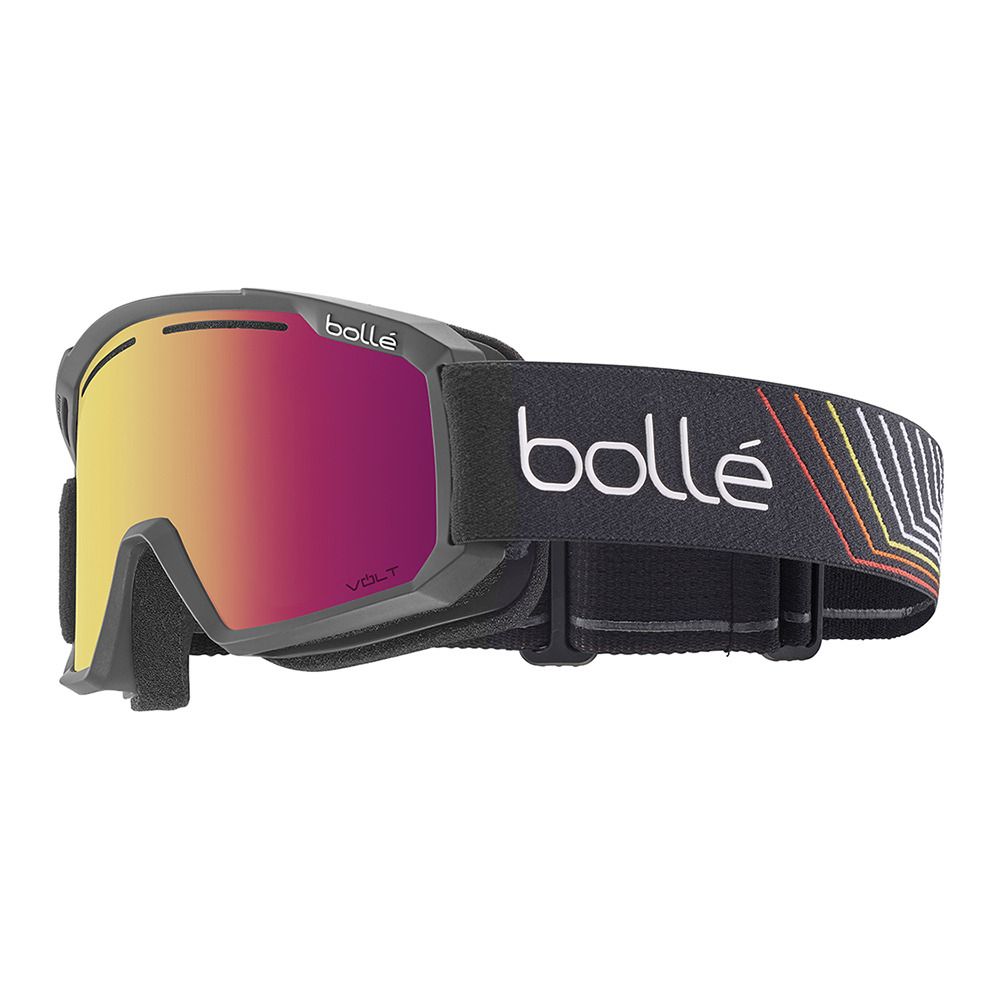 Bolle MADDOX - Masque ski black matte/volt ruby