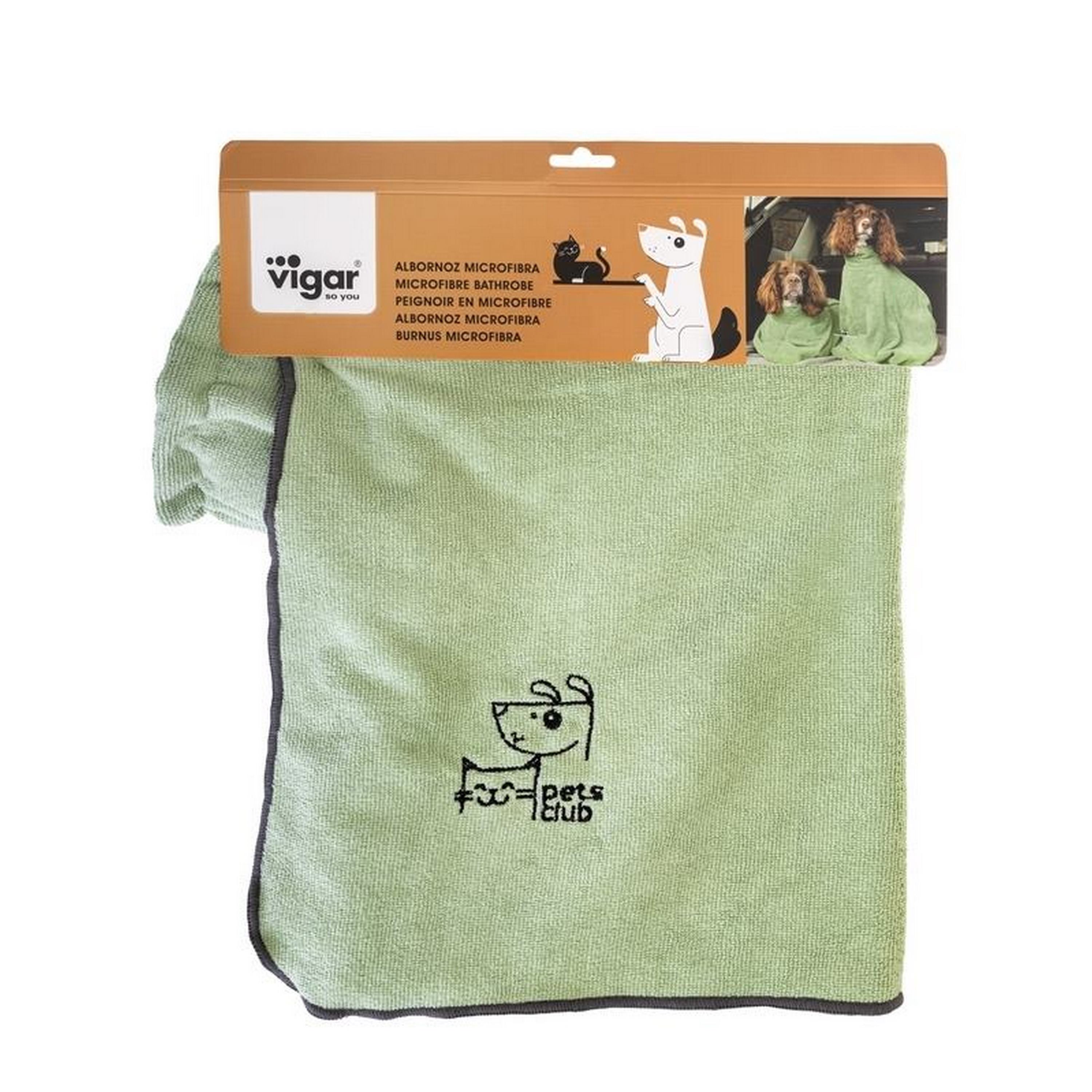 Toalha de microfibra verde da Pets Club
