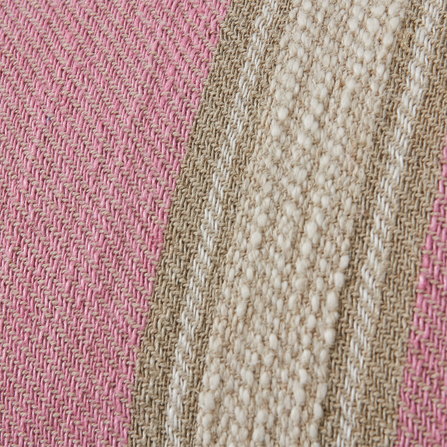 Sierkussen Woven striped blush 60x40 cm