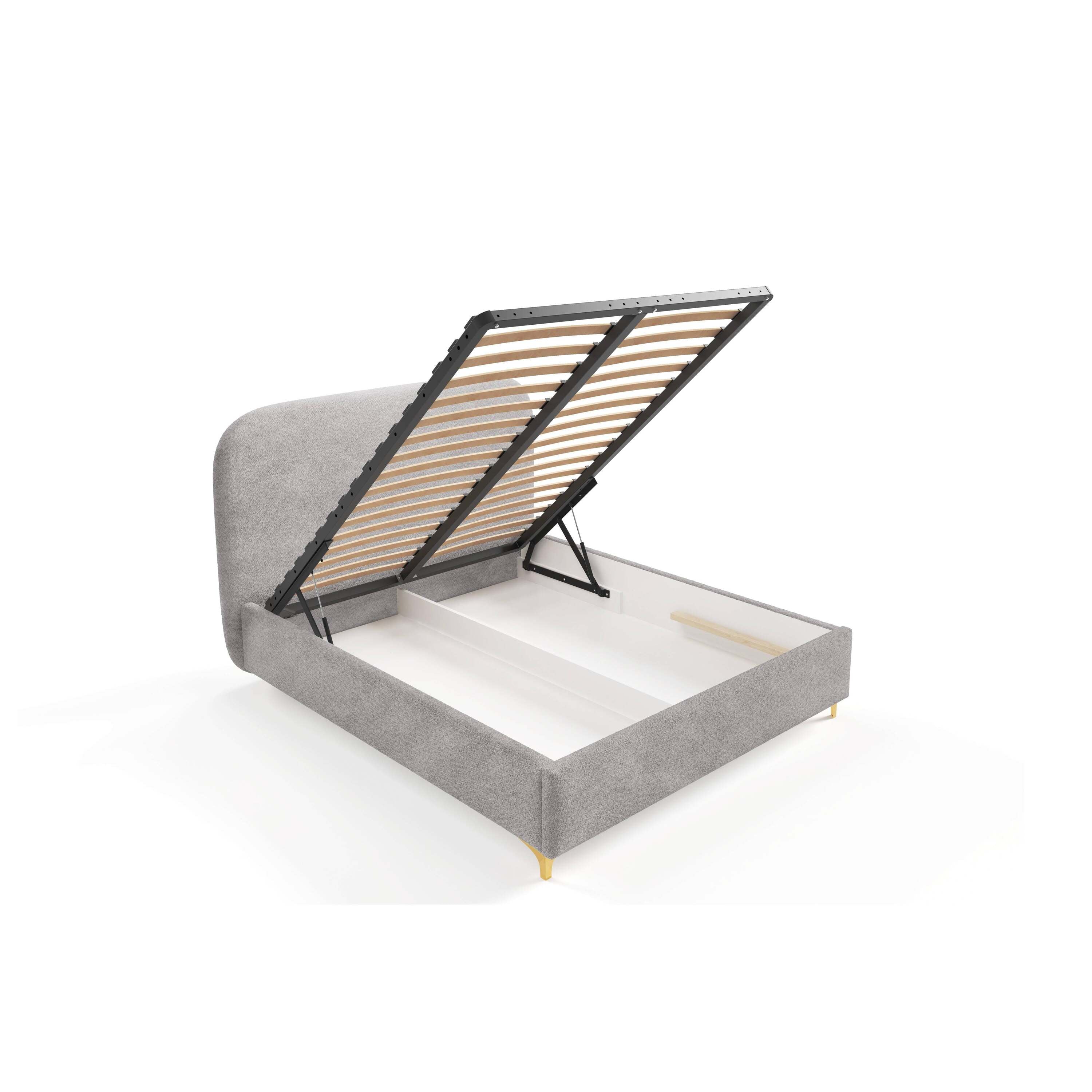 by fonQ Aura Bedframe - 200 x 200 cm - Grijs