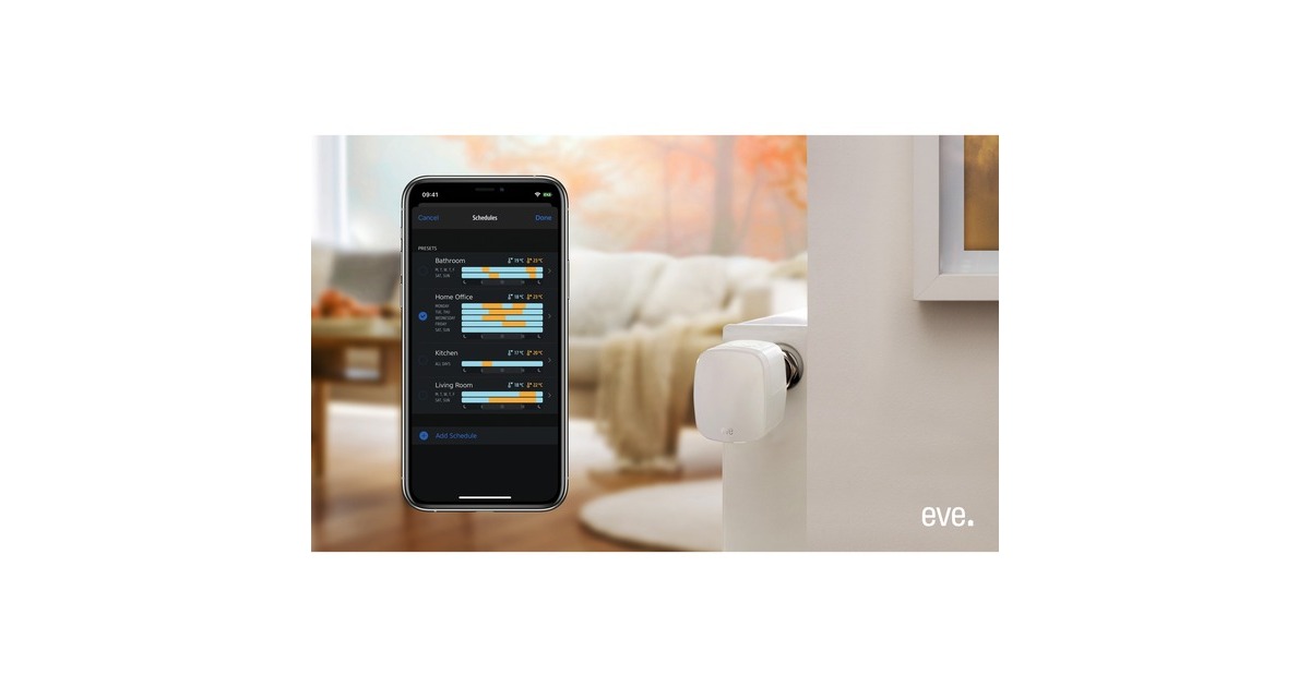 eveThermo 2-pack Smart Radiator Valve verwarmingsregeling  (BLE, Thread)