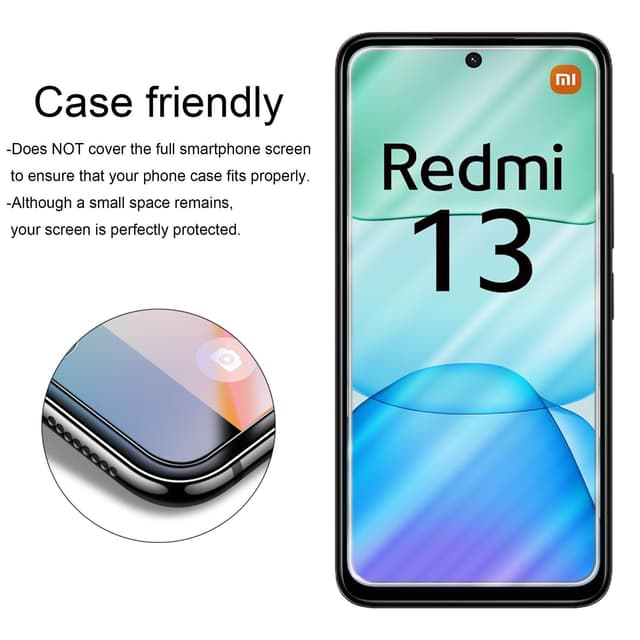 Xiaomi RedMi 13 4G 3x Skærmbeskytter Beskyttelsesfolie