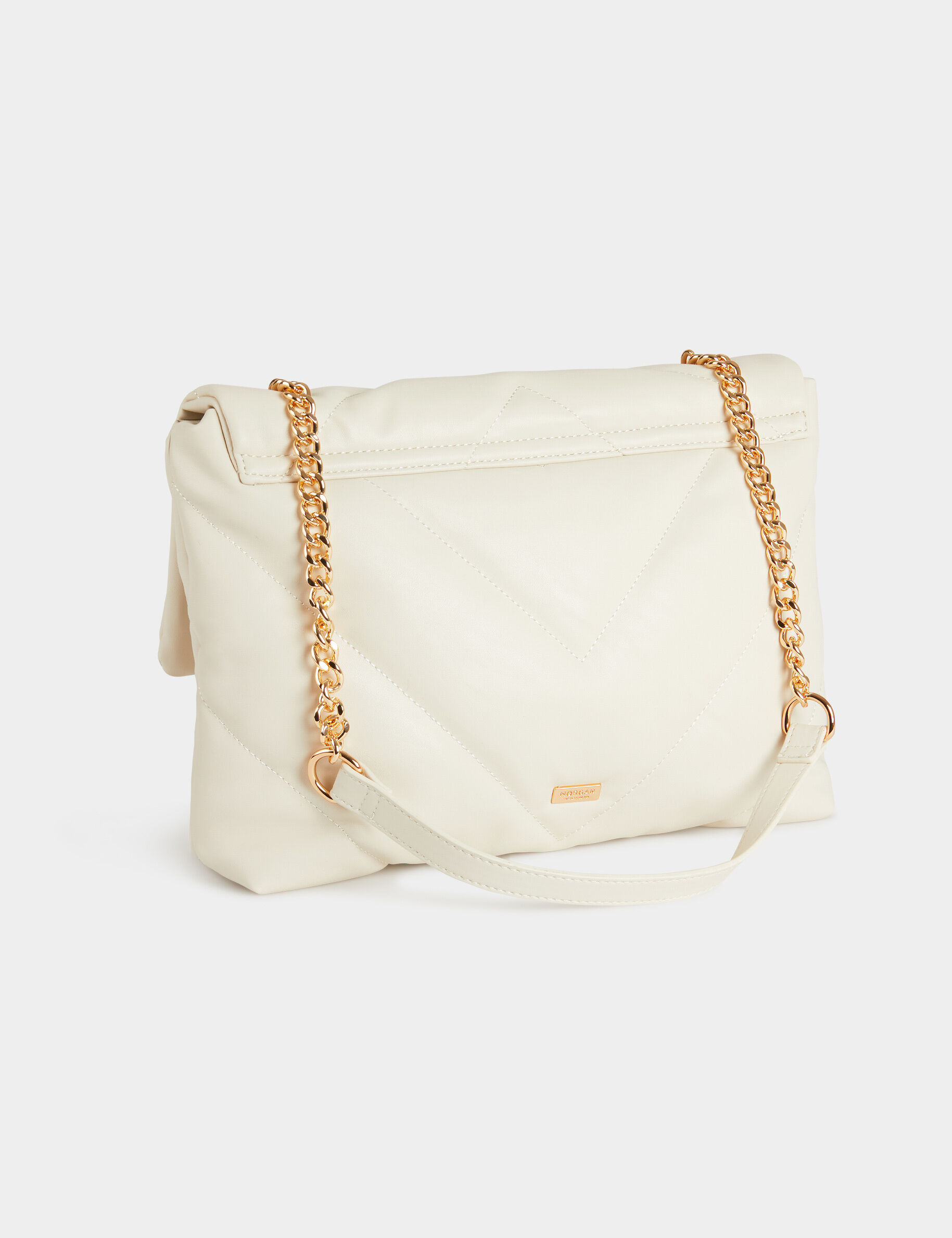 Sac rectangulaire matelassé ivoire femme - ivoire