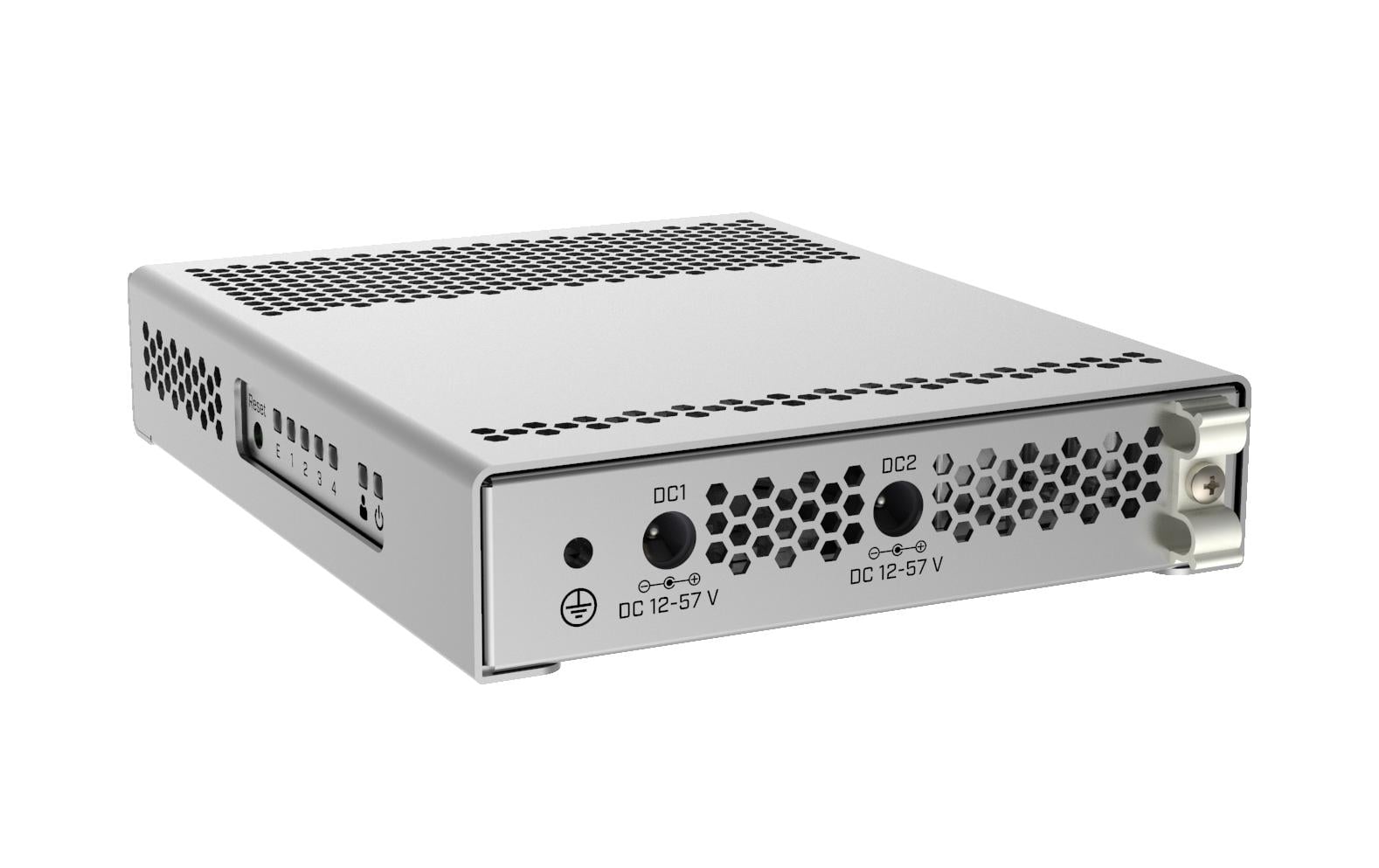 SFP Switch CRS305-1G-4S+IN 5 Port<br>Desktop-Switch mit fünf Ports, einem Gigabit-Ethernet-Port und vier SFP+ 10Gbps-Ports