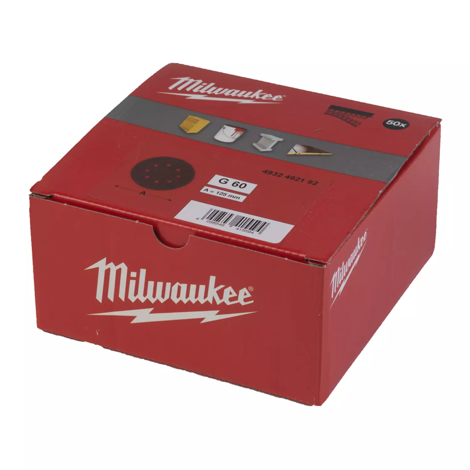Milwaukee 4932492193 Schuurschijf (50st)- 125/8 - HL G80-50