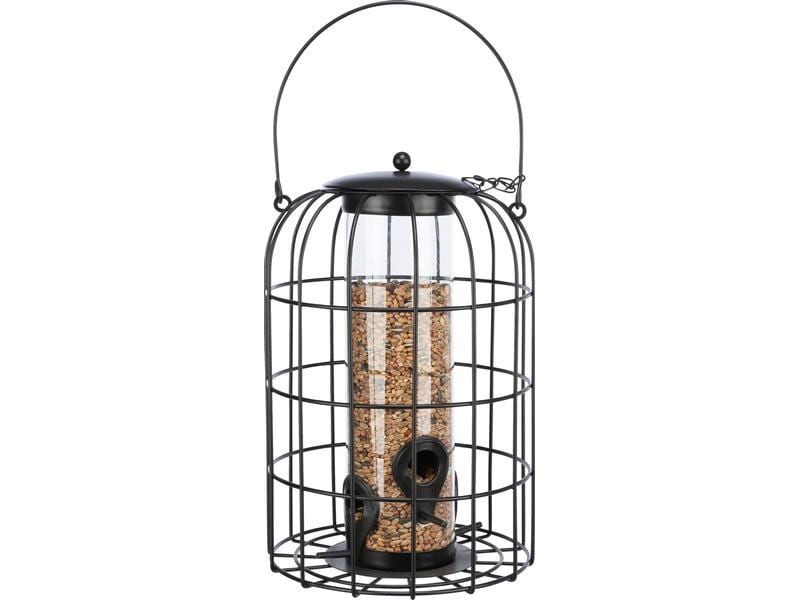 Trixie Futterspender mit Schutzgitter, 950 ml, ø 17 x 26 cm Vogelfutterspender