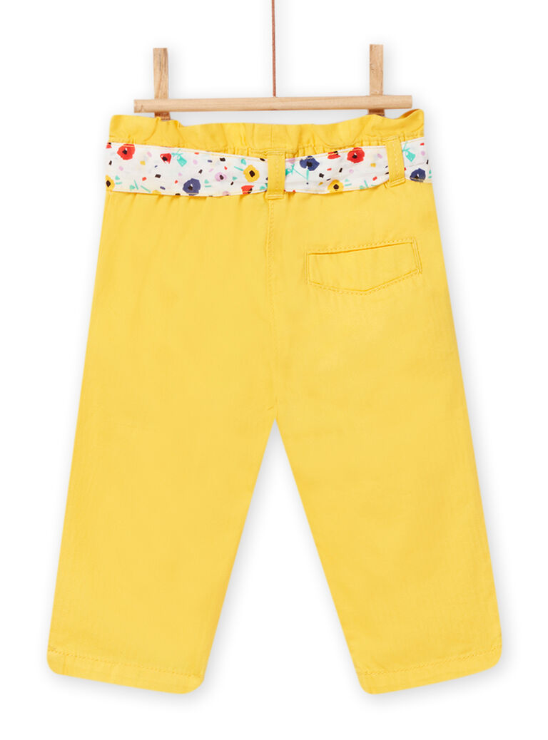 Pantalon jaune bébé fille