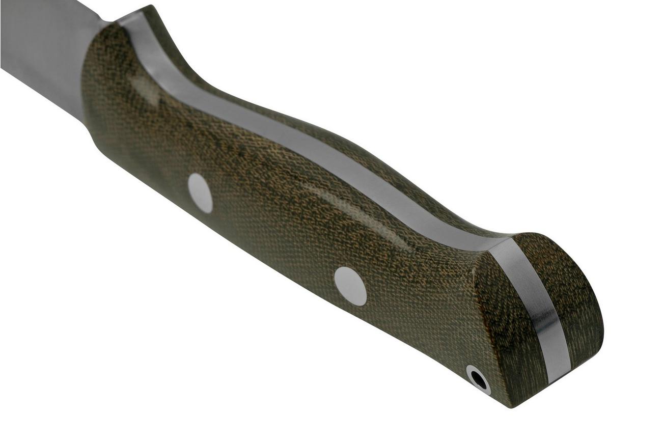 Bark River Bravo 1 A2 Green Canvas Micarta, bushcraftmes