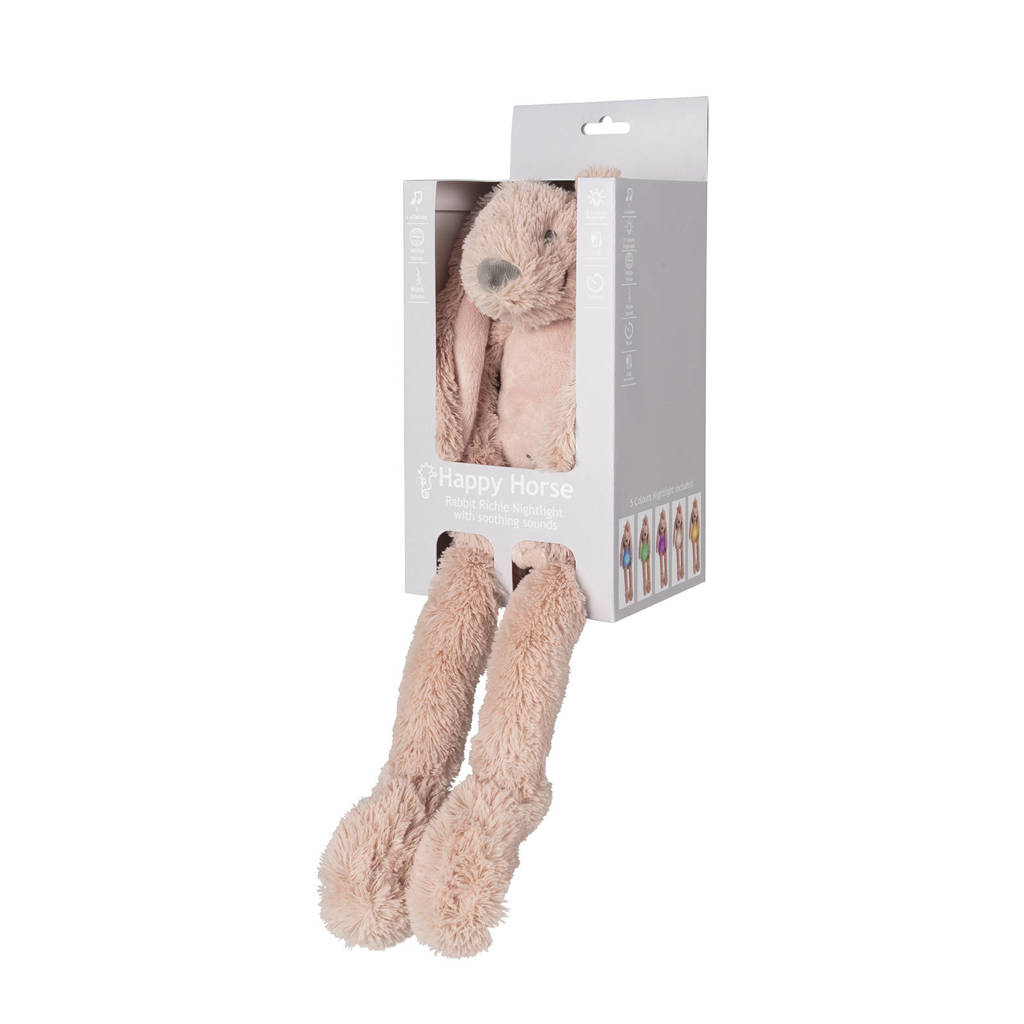 Old Pink Rabbit Richie Nightlight with soothing sounds