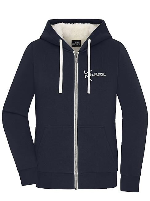 KANUMERA - VESTE SHERPA ZIPPEE LES RAIES FEMME