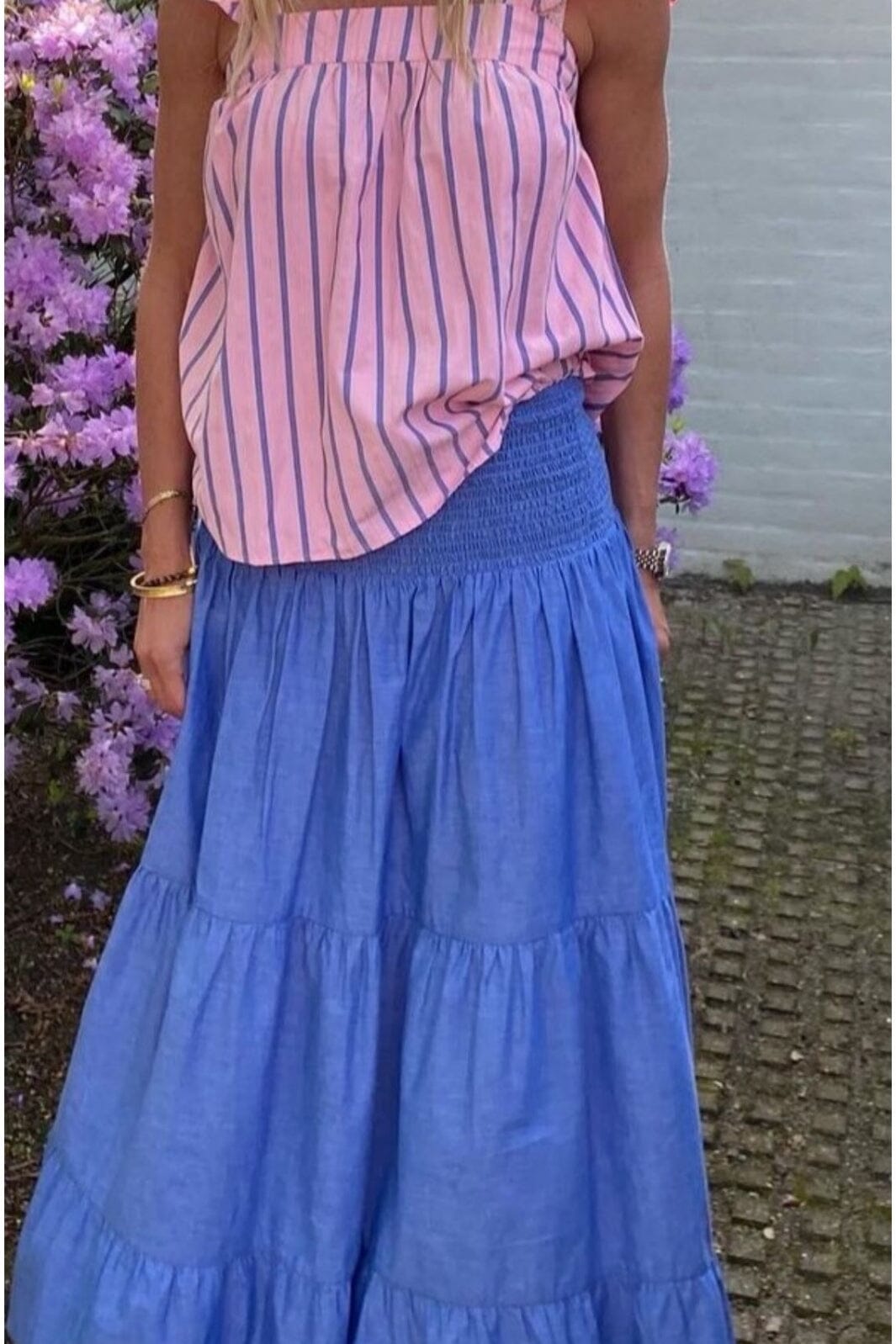Continue Lulu Bow 001 stribe pink