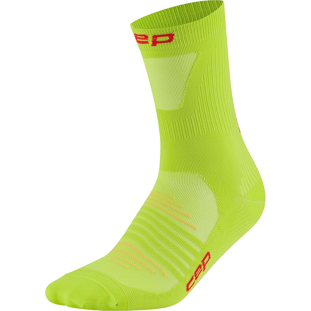 CEP Core Run Ultralight Mid Cut Compression Socken Damen lime