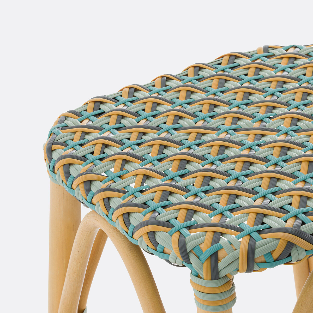 LA REDOUTE INTERIEURS<br>Banco alto em vime e rotim Alt.76 cm, Musette