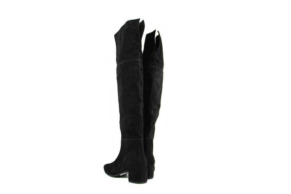 Hogl Knielaars Schwarz Velourkid