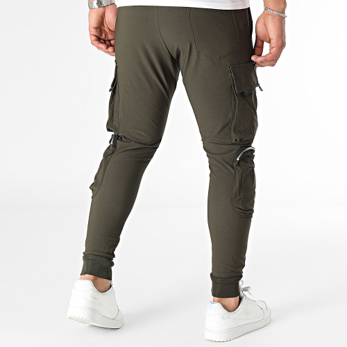 Pantalon Cargo Vert Kaki Foncé