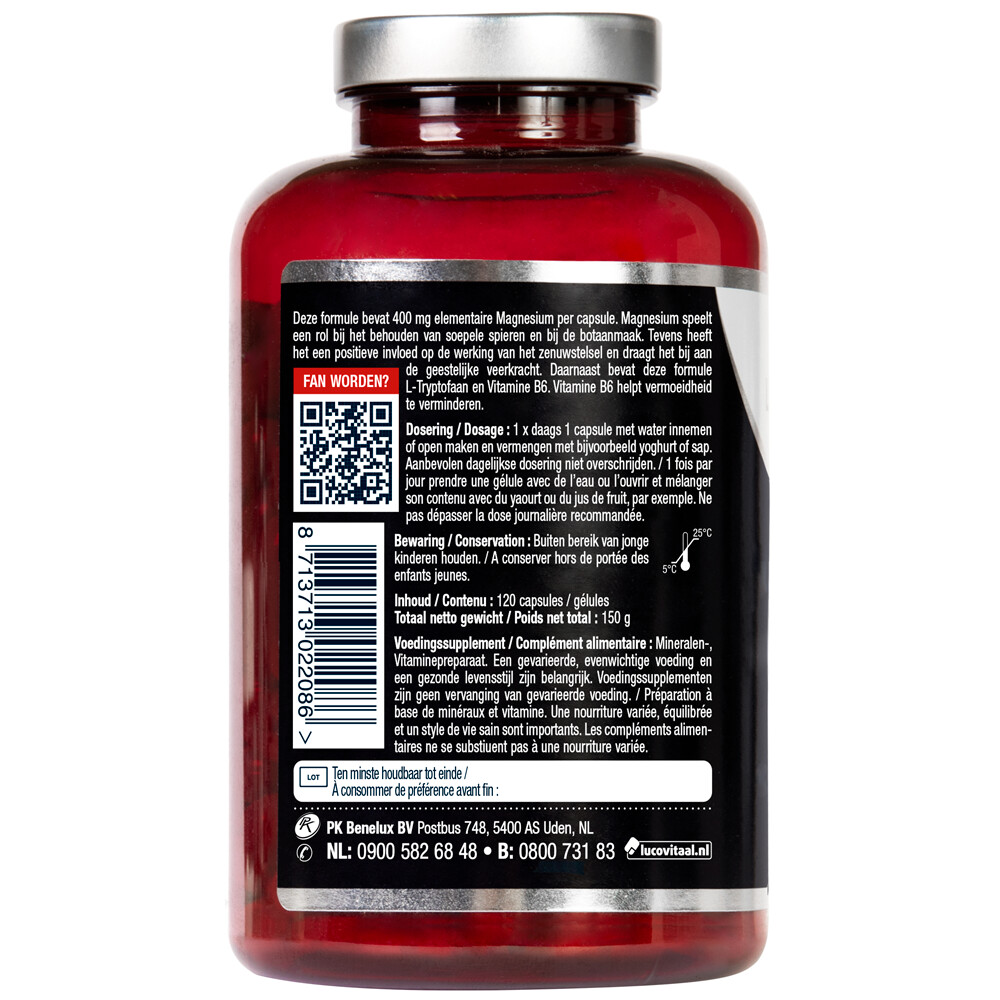 2x Lucovitaal Magnesium 400 met l-tryptofaan120 capsules