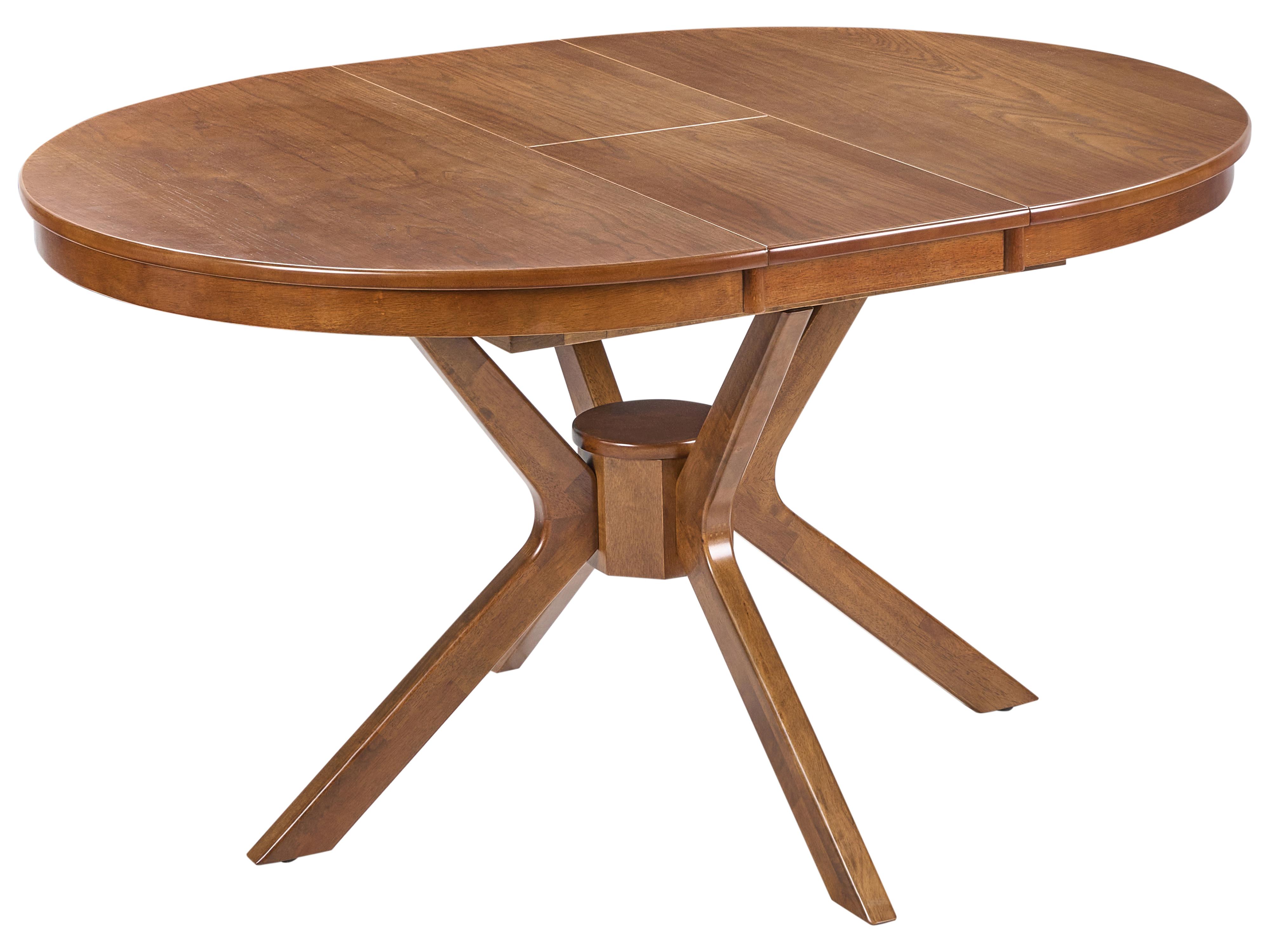 Eettafel uitschuifbaar TYMIS Donker eikenhout 107 cm 107/137 cm