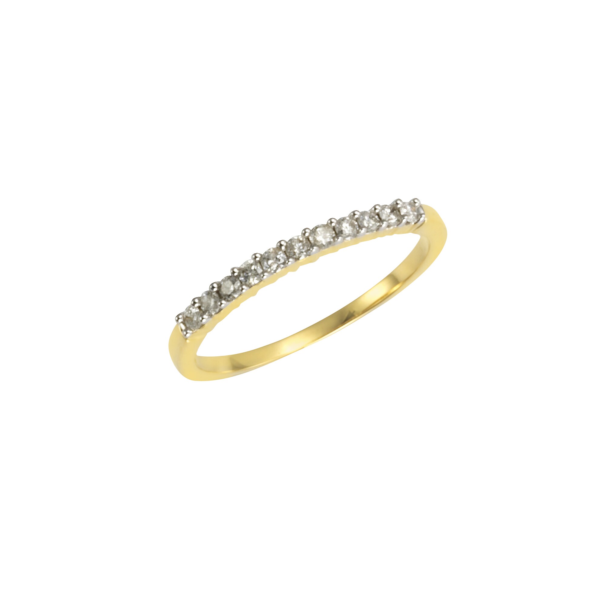 Diamonds by Ellen K. Ring 585 Gold 11 Brillanten =0,25ct.