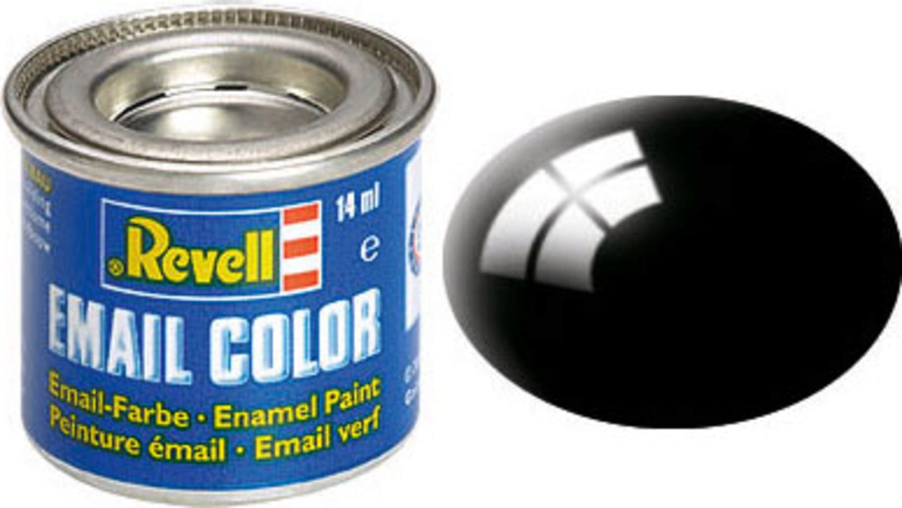 Revell  Email Color schwarz, glänzend, 14 ml    Die beliebten Farben von Revell in 89 verschiedenen Farbtönen