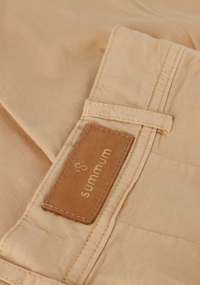 SUMMUM bruine summum wijde broek palazzo pants butter tencel twill