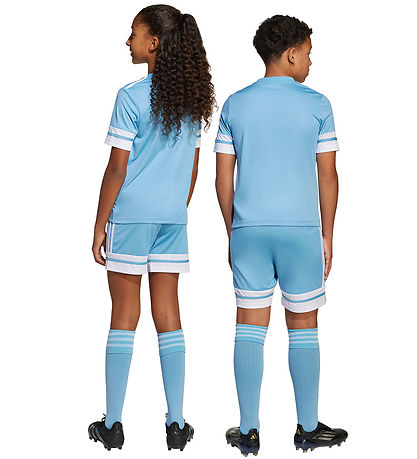 adidas Performance Sportshorts - SQUA25 - Hellblau/Weiß