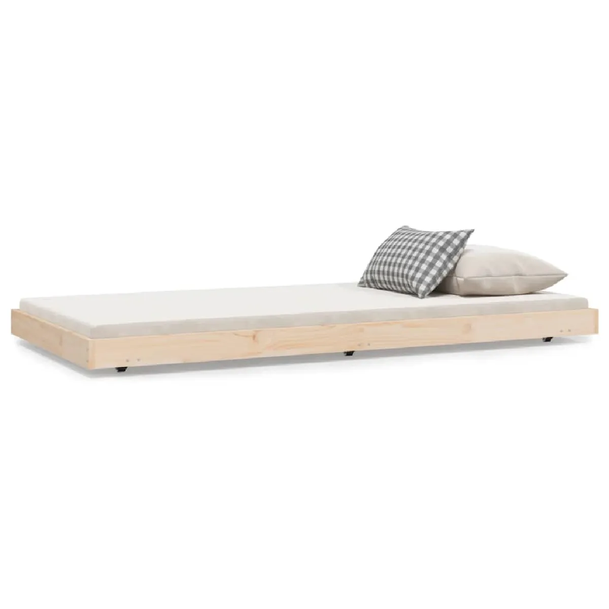 vidaXL Cadre de lit - 90 x 190 cm - Pin massif