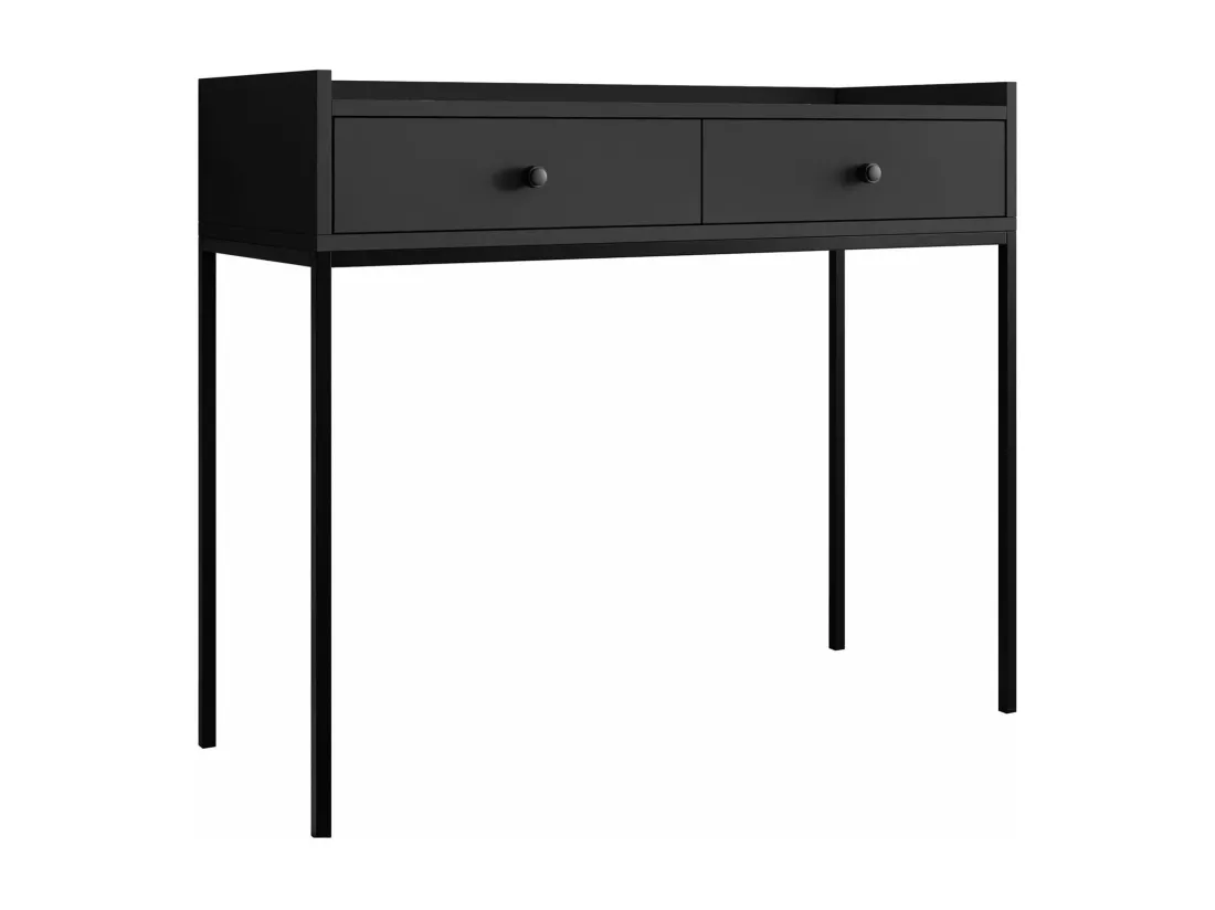 Console Comfivo Etmore 106, Noir, 86x100x40cm, Avec tiroirs