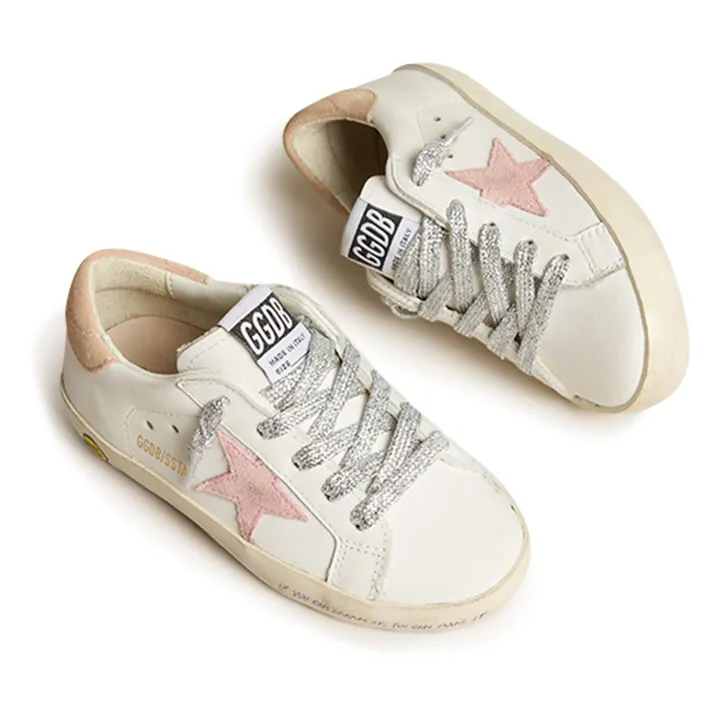 Golden Goose Baskets Lacets Super-Star Suède | Rose