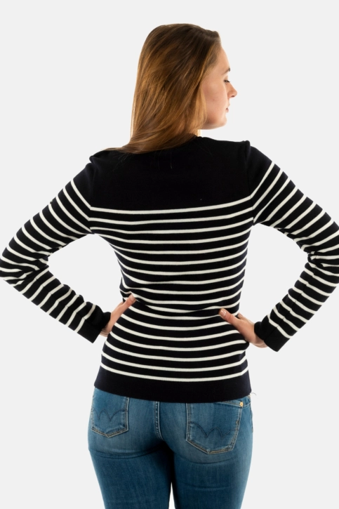 Pull hiver saint james marée ll r kh navy/écume