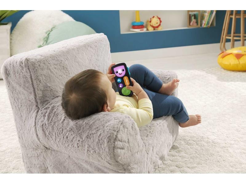 Fisher-Price Beschäftigungsspielzeug Smart TV Fernbedienung Elektronisches Spielzeug für Babys und Kleinkinder