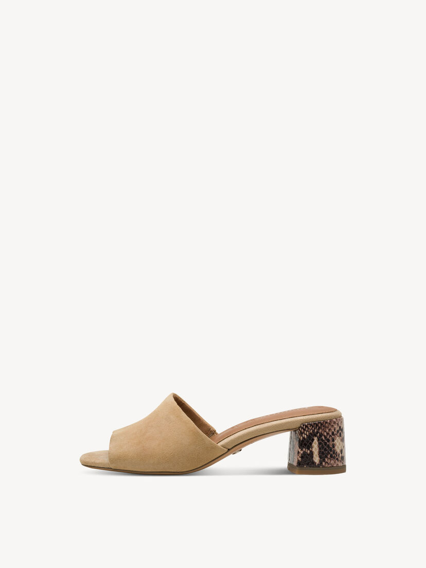 Leren Slipper - beige