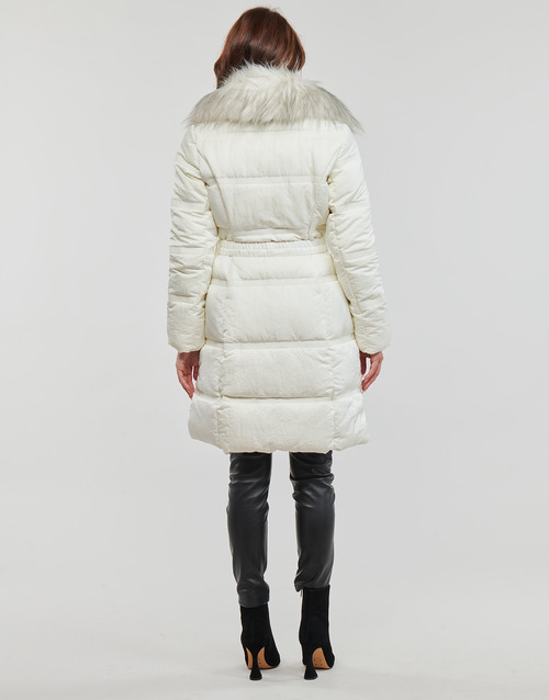 Guess - MARISOL LONG BELTED JACKET - Blanc